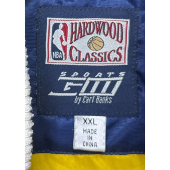 G-III by‎ Carl Banks Vtg NBA Indiana Pacers Embroidered Satin Jacket Size XXL - Picture 5 of 11
